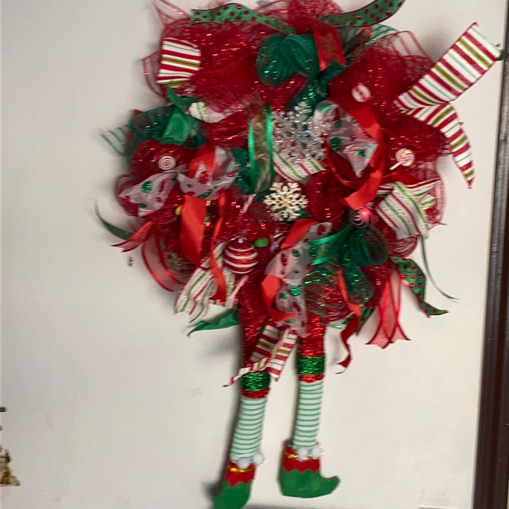 Elf Christmas Wreath